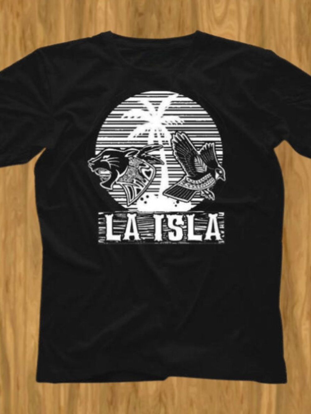 La Isla Black White Minimal Aesthetic Graphic Unisex T-Shirt